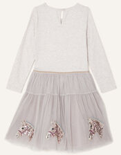 Horse Disco Dress , Camel (OATMEAL), large