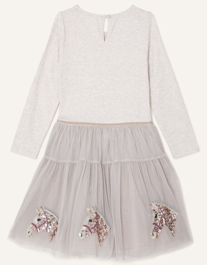 Horse Disco Dress , Camel (OATMEAL), large