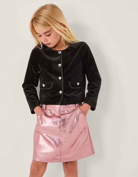 Nadine Metallic Skirt, Gold (ROSE GOLD), large