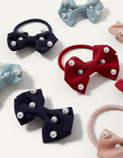 Pearl Bow Hair Multipack , , large