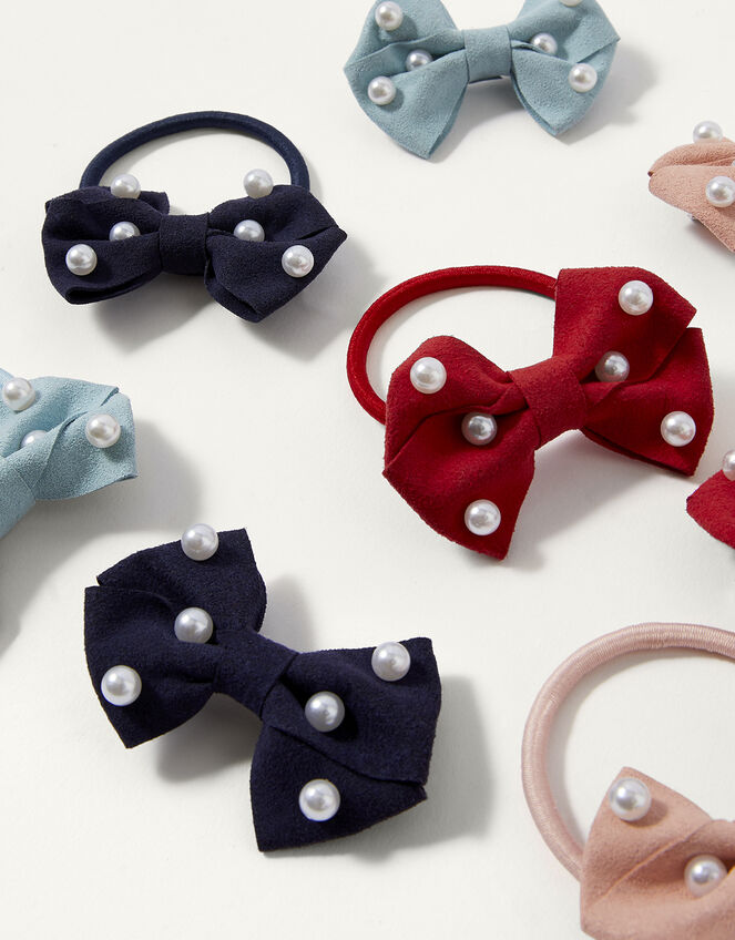 Pearl Bow Hair Multipack , , large