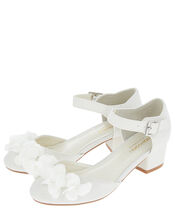 Sophia Corsage Two Part Shimmer Shoes, Ivory (IVORY), large