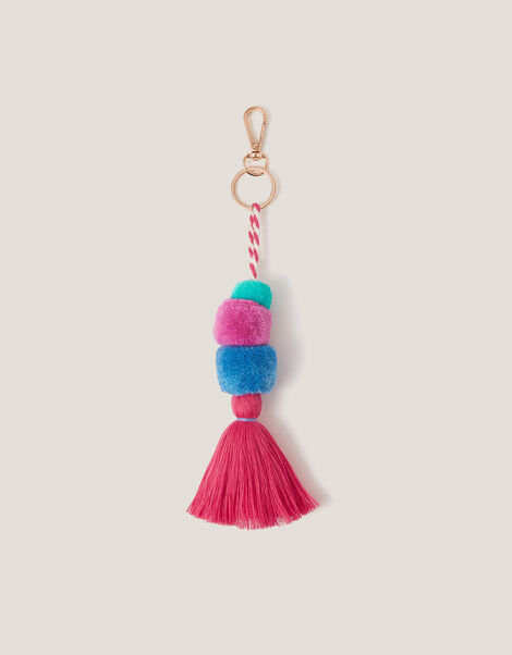 Pom Pom Tassel Bag Charm, , large
