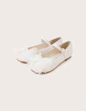 Communion Kali Lace Ballerina Flats, White (WHITE), large