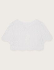 Lola Lace Shrug, White (WHITE), large