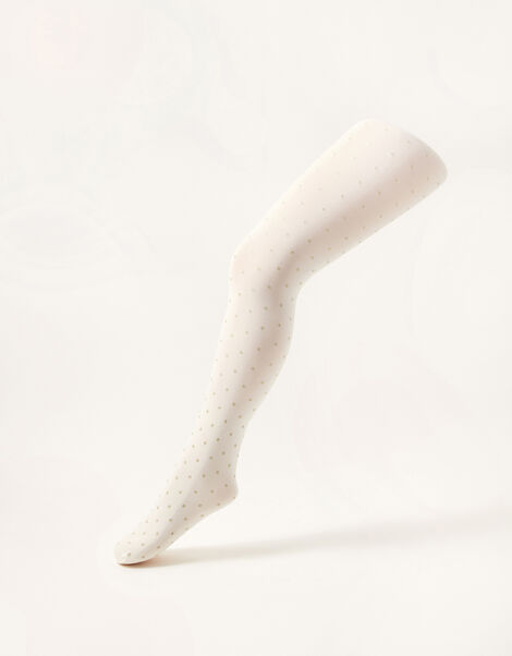 Glitter Spot Tights, Gold (GOLD), large