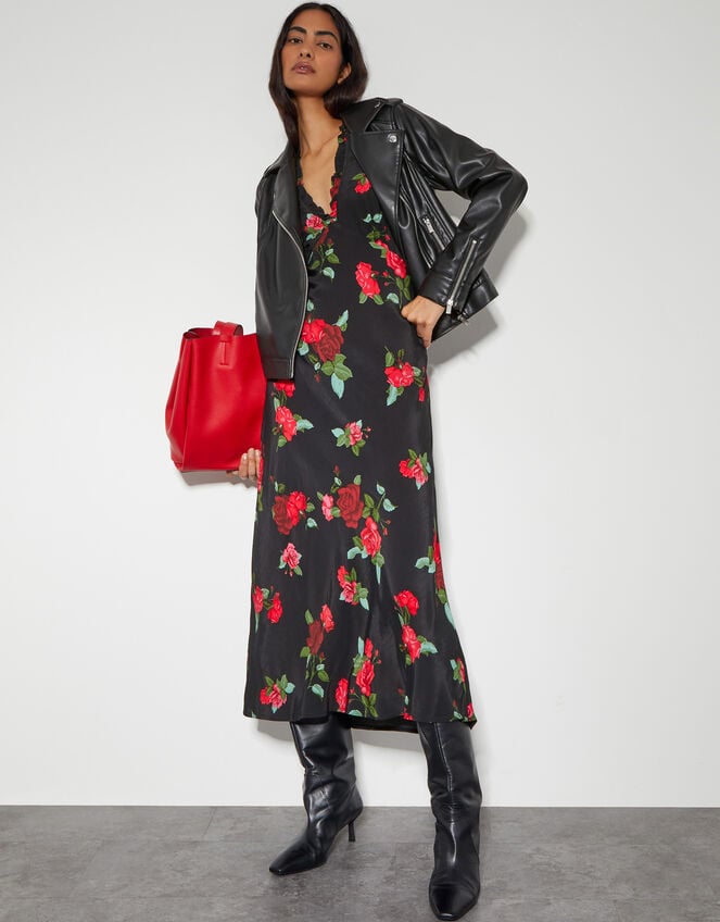 Paloma Faux Leather Biker Jacket, Black (BLACK), large