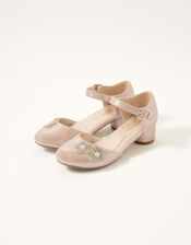 Dazzle Flower Two-Part Heels, Pink (PINK), large