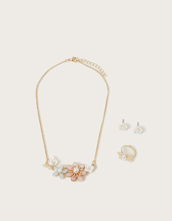 Gardenia Floral Jewelry Set, , large