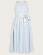 Lacey Sequin Truth Maxi Dress, Blue (BLUE), large