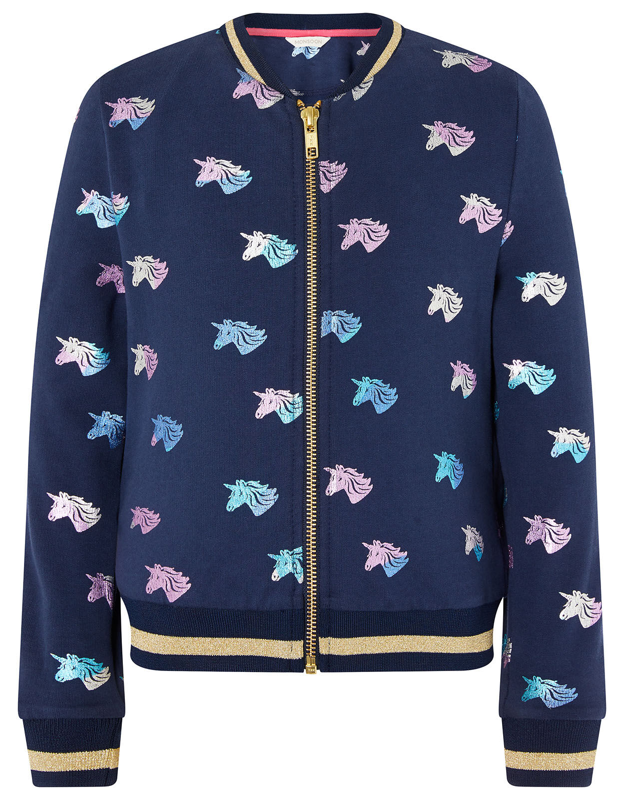 Girls unicorn discount bomber jacket