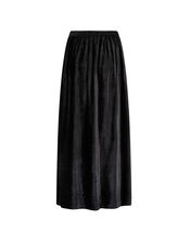 East Talia Velvet Maxi Skirt, Black (BLACK), large