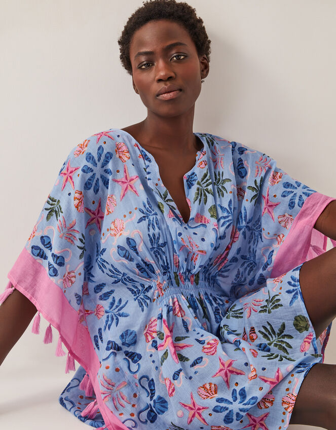 Coco Shell Print Mini Kaftan, , large