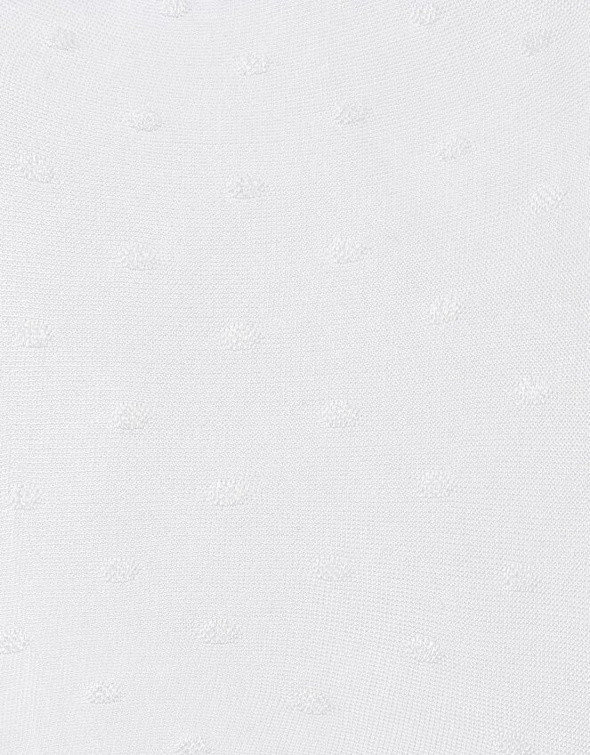 Baby 35 Denier Bridal Spot Tights, White (WHITE), large