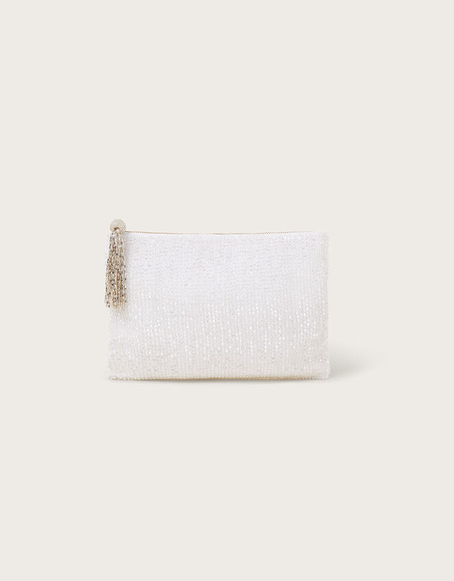Hand-Beaded Zip Pouch, , large