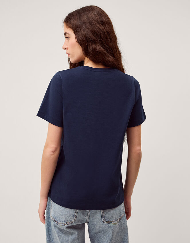 Portobello Road Slogan T-Shirt, Blue (NAVY), large