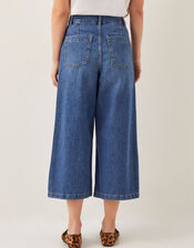 Jenna Wide Leg Crop Jeans, Blue (DENIM BLUE), large