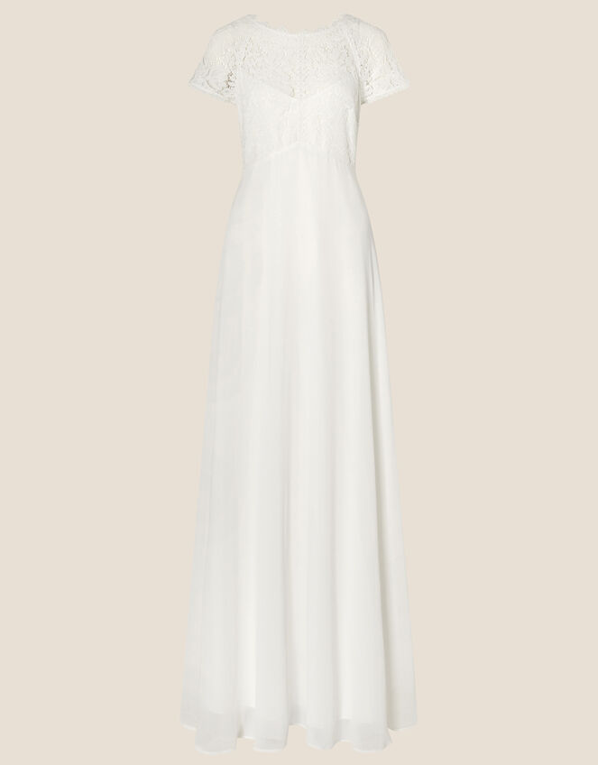 Megan Lace Bridal Maxi Dress, Ivory (IVORY), large