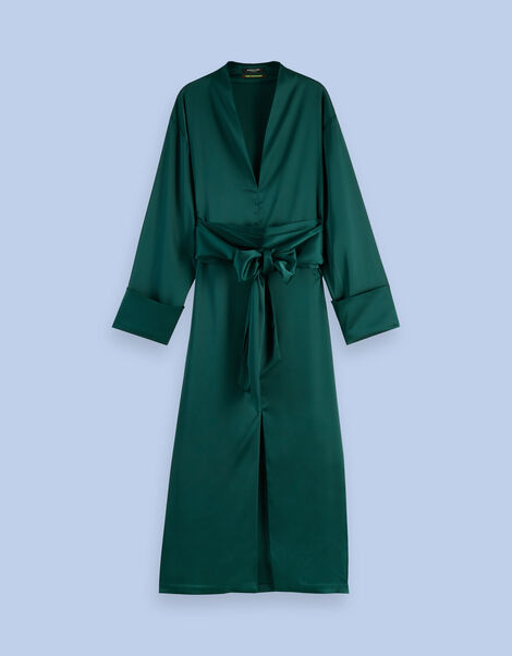 Scotch and Soda Kimono Midi Dress, Green (GREEN), large