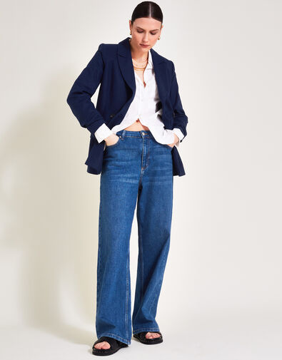 Mabel Double-Breasted Jacket, Blue (NAVY), large
