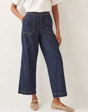 Harper Regular Wide Leg Jeans, Blue (INDIGO), large