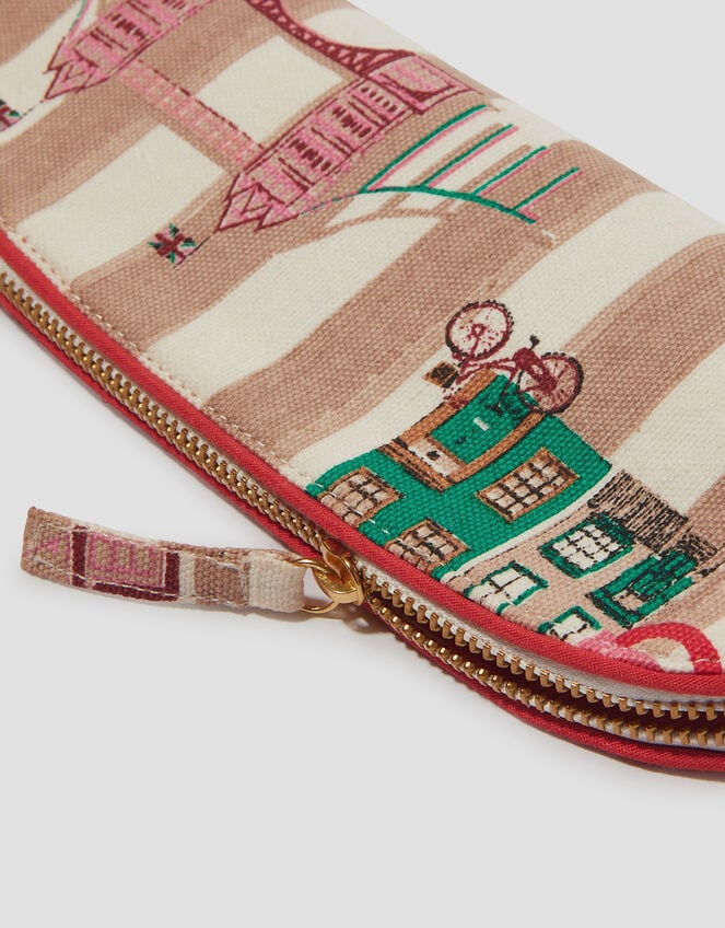 Stripe London Print Pencil Case, , large