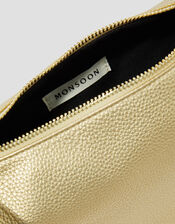 Meg Crescent Sling Bag, Gold (GOLD), large