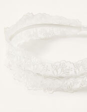 Wide Lace Headband, , large