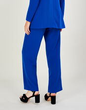 Thea Wide Leg Pants with Recycled Polyester, Blue (COBALT), large
