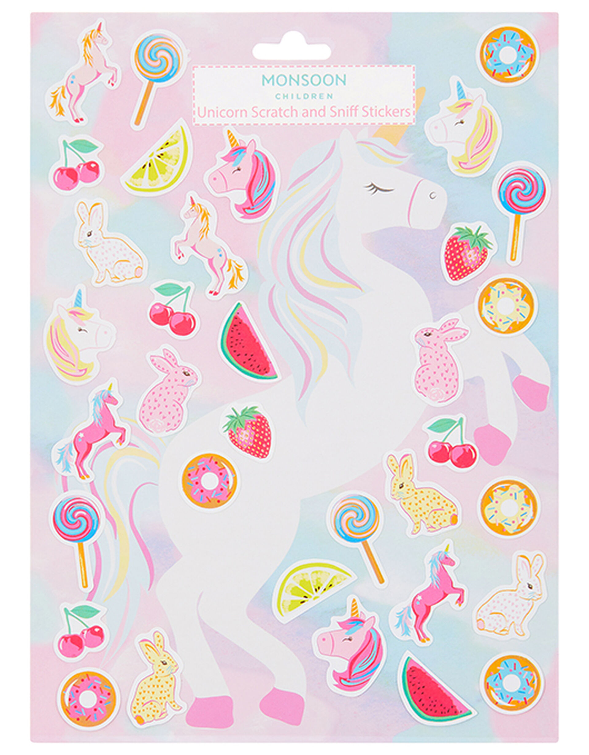 Unicorn Scratch and Sniff Stickers, , large