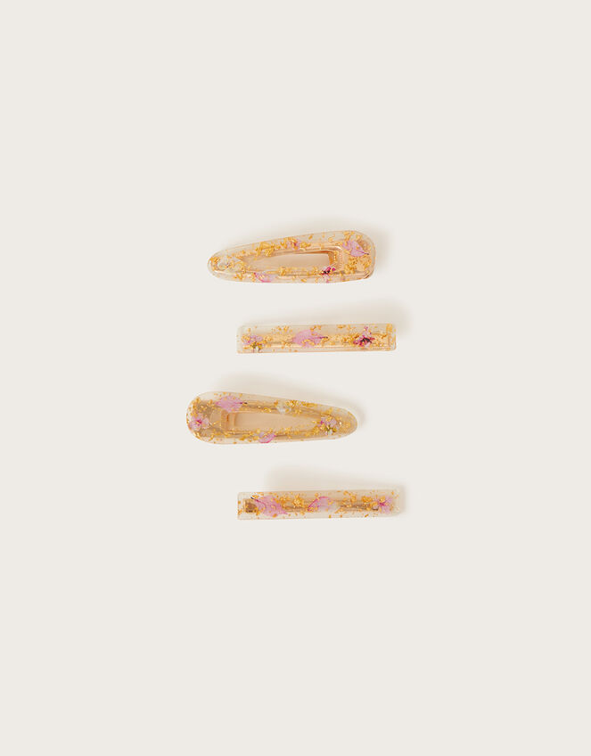 Pressed Flower Hair Clips 4 Pack, , large