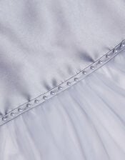 Pearl Embellished Bow Dress, Blue (BLUE), large