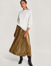 Supersoft Patch Stitch Tunic Jumper with Recycled Polyester, Ivory (IVORY), large