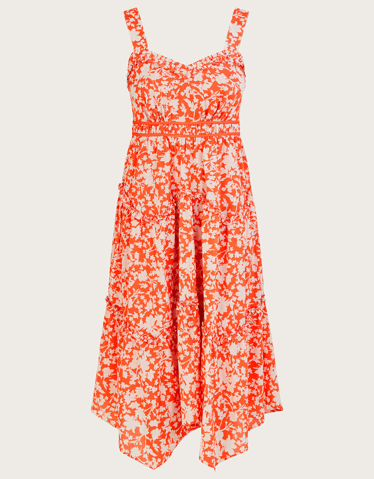 Monsoon orange maxi online dress