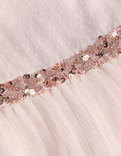 Fiorella Ruffle Prom Dress, Pink (PALE PINK), large