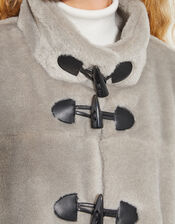Dakota Faux Fur Duffle Coat, Mink (MINK), large
