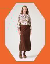 One Hundred Stars Cornucopia Pussybow Blouse, Ivory (IVORY), large