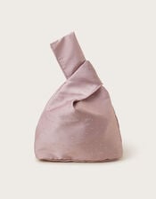 Mini Diamante Satin Tote Bag, , large