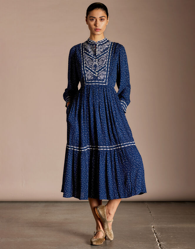East Greta Dress, Blue (NAVY), large