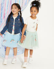 Unicorn Denim Jacket, Blue (BLUE), large