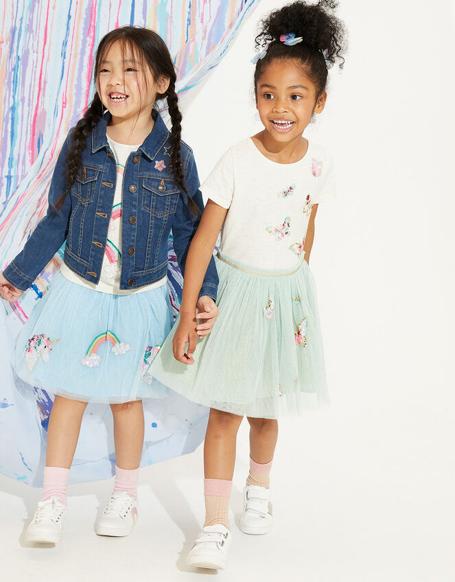 Unicorn Denim Jacket, Blue (BLUE), large