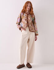 East Calla Embroidered Jacket, Camel (BEIGE), large