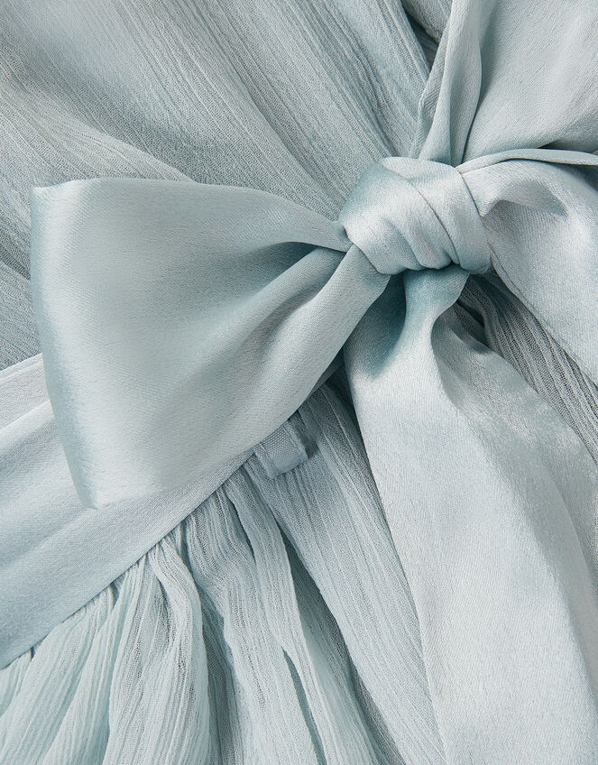 Ava Cape Sleeve Chiffon Bridesmaid Dress, Green (SAGE), large