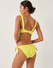 Alina Rib Bandeau Bikini Top, Green (LIME), large