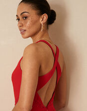 Lucinda Cross Back Maxi Dress, Red (RED), large
