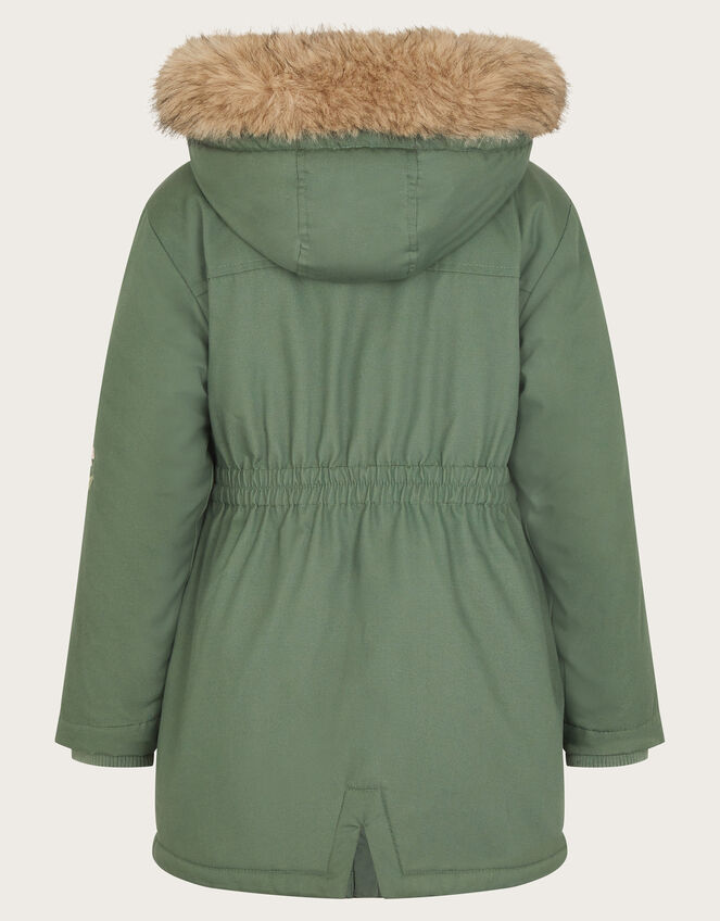 Embroidered Butterfly Parka, Green (GREEN), large
