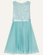 Keita Sequin Pleat Dress , Green (MINT), large
