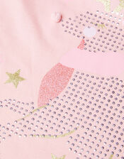 Christmas Sequin Reindeer Pyjama Set, Pink (PINK), large