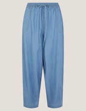 Jade Lightweight Barrel Jeans, Blue (DENIM BLUE), large