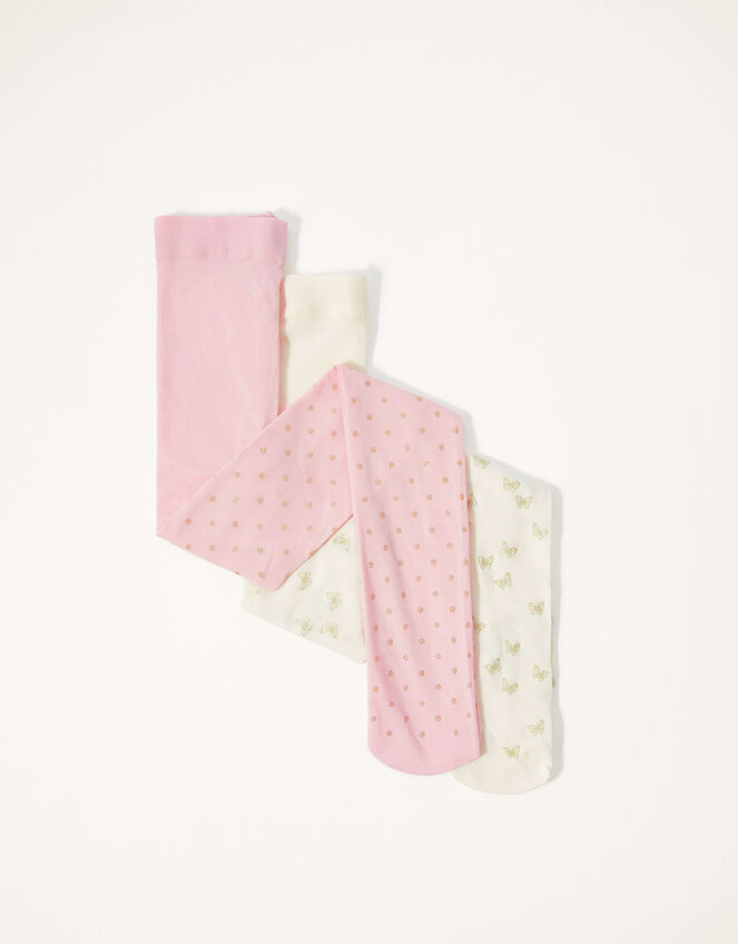 2-Pack Glittery Print Tights , Multi (MULTI), large